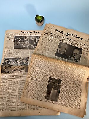 #ad 1974 The New York Times July 31 Nixon Impeachment $24.84