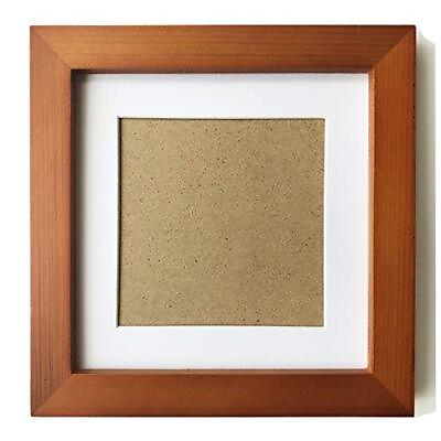 #ad 6x6 Picture Frames With 4x4 Opening Mat Brown 6x6 Square Photo Frame Solid Wood $11.38