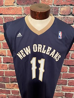 #ad New Orleans Holiday Jersey Mens Large Adidas Blue White Gold $27.98