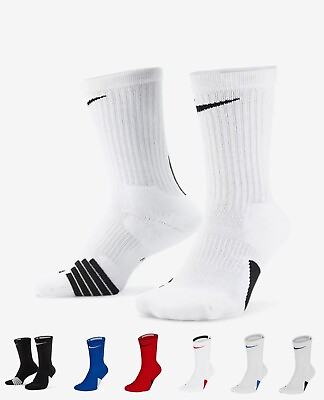 #ad Nike Elite Basketball Socks Crew Mens MULTIPLE COLORS SIZES $31.05