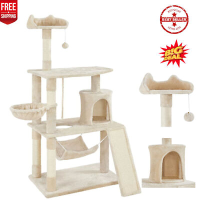 #ad 61quot; Cat Tree Tower Condo Bed Furniture Scratching Post Pet Tree Kitty Play House $94.49