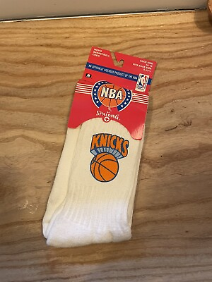 #ad NOS Vintage 90s Spalding NBA New York Knicks Logo Tube Socks 80’s 90’s $28.00