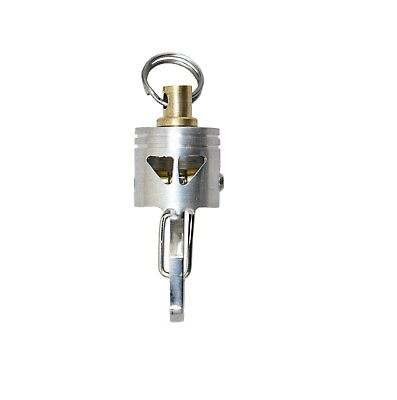 #ad KYLINK Rotating Skull Piston Bob Keychain With Clip amp; Ring Basic Swivel Bead New $17.95