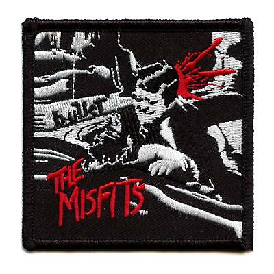 #ad The Misfits Patch Bullet Cover Embroidered Iron On $10.99