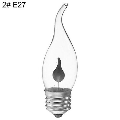 #ad 3W 220V E14 E27 LED Simulation Flicker Flame Candle Light Bulb Decorative Lamp 8 $7.57
