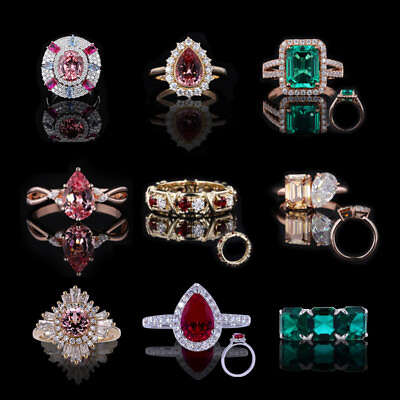#ad Moissanite lab grown gemstone lab grown diamond custom ring Summary $500.00