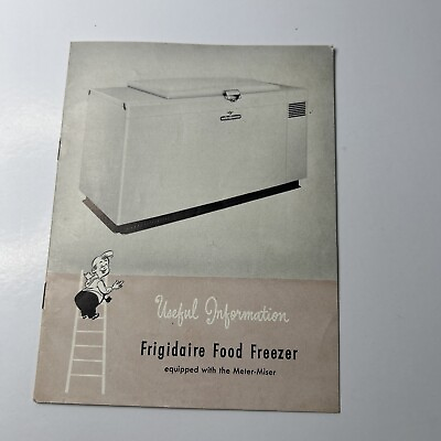 #ad Vintage Manual Frigidaire Freezer How To Prepare Freeze Store Frozen Foods B $12.50