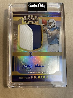 #ad Anthony Richardson RPA 2 75 2023 Plates amp; Patches RPA Dual Color Patch $250.00