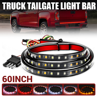 #ad 5 Mode 60quot; LED Truck Strip Tailgate Light Bar Reverse Brake Tail Signal 3825 SMD $13.29