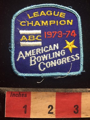 #ad Vtg ABC 1973 1974 AMERICAN BOWLING CONGRESS LEAGUE CHAMPION Bowling Patch 76BB $3.99