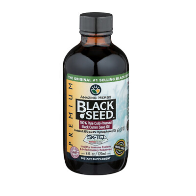 #ad Black Seed Oil 4 Oz By Amazing Herbs $21.64
