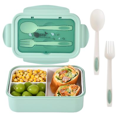 #ad Bento Lunch container For Kids Bento adult box With 3 Compartment. Leak proo... $27.26