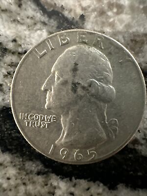 #ad Error Coin Rare 1965 Liberty Washington Quarter No Mint Mark Errors on letters $1000.00