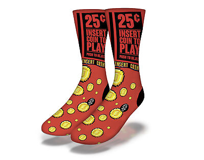 #ad Savvy Socks Insert Coin to Play Socks One Size 7 13 $13.49
