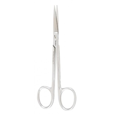 #ad Set of 12 Plastic Surgery Scissors4.3 4quot;Straight Sharp Tips 1 Serrated Blade $263.95