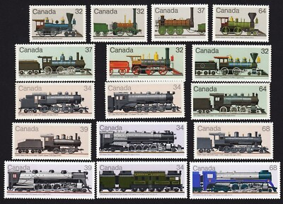 #ad HISTORY of LOCOMOTIVES = 1983 1986 COLLECTION = CANADA MNH Complete Sets C $24.98