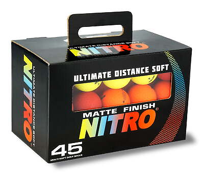 #ad Ultimate Distance Soft Multi Golf Ball 45 Pack Matte $27.06