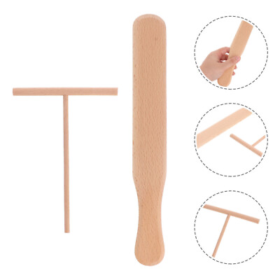 #ad 2pcs Wooden Crepe Maker Spreader and Spatula Set for Pancakes and Tortillas RU $7.75