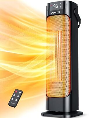 #ad 24quot; Space Heaters for Indoor Use 1500W Fast Heating 90° Oscillating Portable... $82.95