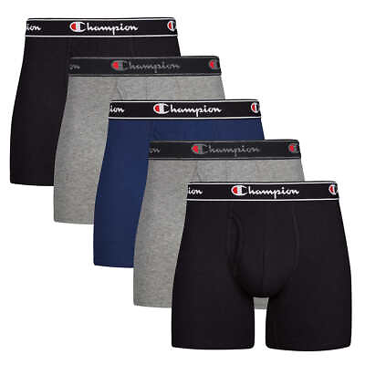 Champion Men#x27;s Boxer Briefs Shorts Underwear 5 pack Size Medium Large XL XXL $23.90