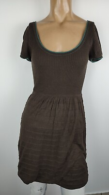 #ad HUGO BOSS Women#x27;s Dress Size S Woman Casual Linen Vintage Dress $28.76