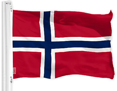 #ad Norway Norwegian Flag 3x5 FT Printed 150D Polyester By G128 $12.99