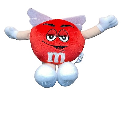 #ad Mamp;M’s Chocolate Angel RED Chocolate Plush Doll Mascot Valentines Cupid Love Wing $12.99