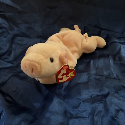 #ad TY BEANIE BABY SQUEALER THE PIG W TAG ERRORS NWT#x27;S PVC PELLETS $49.99