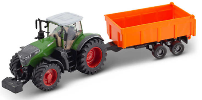 #ad BURAGO FENDT VARIO 1050 TRACTOR WITH TIPPING TRAILER 31654 PIGS FARM MACHINERY $19.49