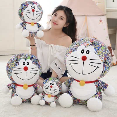 #ad Hot Cute Plush Toy Uni Qlo Limited Edition Doraemon Sunflower Pillow doll $60.15