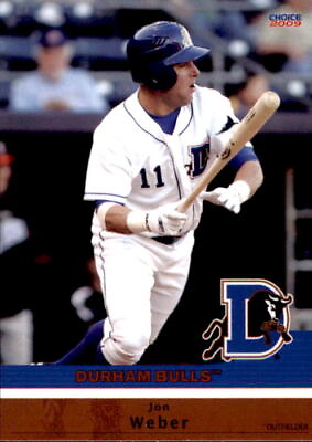 #ad 2009 Durham Bulls Choice #29 Jon Weber Lakewood California CA Baseball Card $12.99