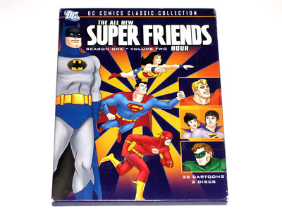 #ad All New Super Friends Hour: Season 1 Vol. 2 32 Episodes Classic Cartoons DVD $17.95