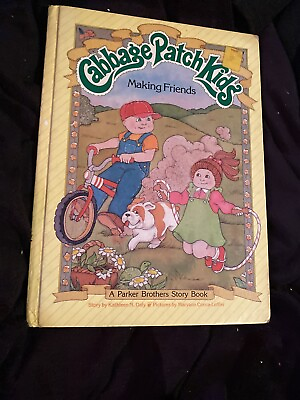 #ad CABBAGE PATCH KIDS Making Friends PARKER BROTHERS STORY BOOK $4.99