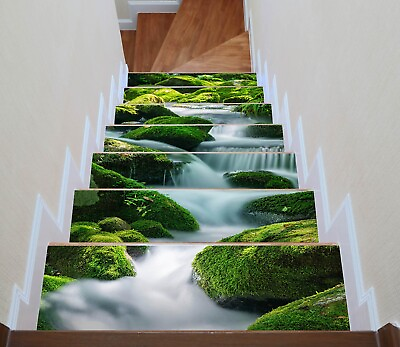 #ad 3D Sunny Creek J086 Stair Risers Decoration Photo Mural Vinyl Decal Wallpaper E $19.99