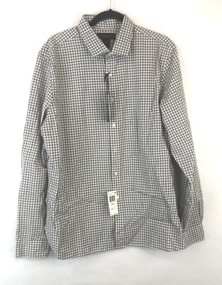 #ad Men#x27;s Plaid Button Down Size New With Tags $18.99