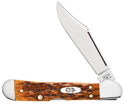 #ad Case xx Knives Mini Copperlock Harvest Orange Bone 66693 Pocket Knife Stainless $69.99