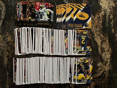 #ad 2023 Valiant Michigan Wolverines Base Card Legends Helmet Sticker Pick Your Card $2.99