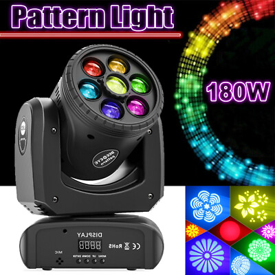 #ad LED RGBW Moving Head Light 210W Gobo Beam Stage Spot Lighting DJ Disco Club DMX $123.19