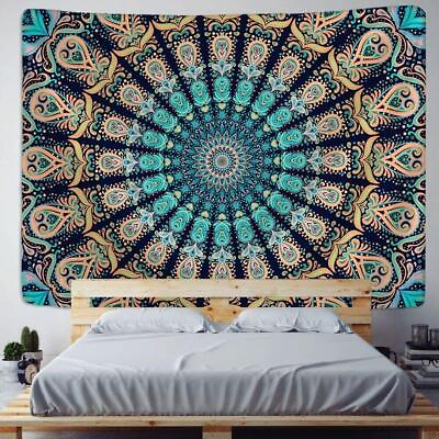 #ad Indian Wall Hanging Tapestry Hippie Bohemian Poster Room Decor Bedspread New $6.14