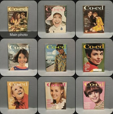 #ad Vintage Co ed Magazines 1967 Lot Of 9 See Description $89.99