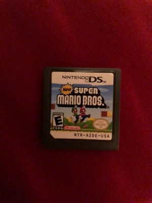 #ad New Super Mario Bros. Nintendo DS 2006 CLEAN TESTED WORKING LOOSE GAME ONLY $25.00