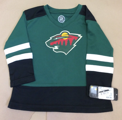 #ad Minnesota Wild Hockey Jersey Green NHL Toddler NWT $15.00