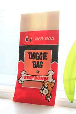 #ad Vintage Red Owl Stores Doggy Bag Unused 1970s $10.00