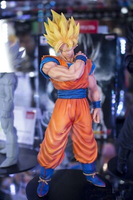 #ad New Son Goku Super Saiyan Figure Dragon Ball z Anime PVC Model 15 CM Statue $16.98