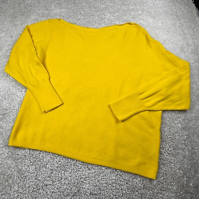 #ad Cabi Buttercup Pullover Sweater Yellow Womens Medium $50.97