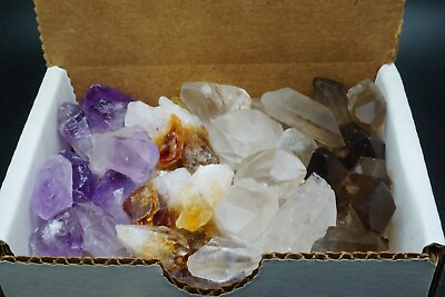 #ad #ad Crystal Points Collection 1 2 LB Amethyst Citrine Clear Smoky Quartz Points $14.21