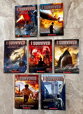 #ad Lot of 7 I Survived Paperback Books by Lauren Tarshis PB Scholastic September 11 $9.99