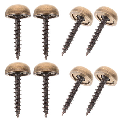 #ad 8 Pcs Screws Decorative Caps Cover Brass Fasteners Self tapping $9.99