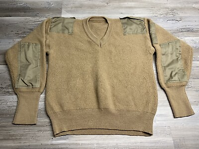 #ad Vintage Brown Wool Commando Sweater Size Large $74.88