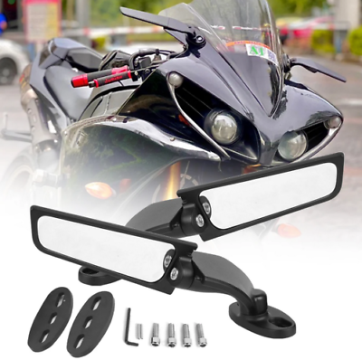 #ad Side Mirrors Fit For Yamaha YZF R1 R3 R6 Rearview Wind Wing Mirror Adjustable $24.99